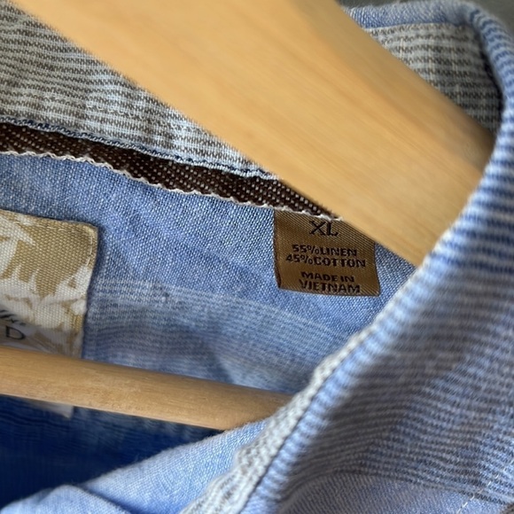 TASSO ELBA ISLAND LINEN BLEND SHIRT SIZE XL - Picture 5 of 7